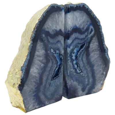 BEBAG - Gold Plated Blue Agate Bookend