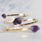 Amethyst Adjustable Bracelet (Gold Plated) - Image 3